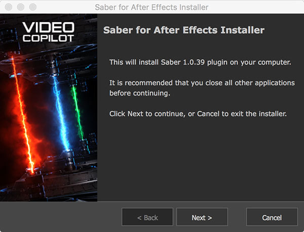 After Effectsで、レーザーやエネルギーなどのSF表現ができるプラグイン、SABERを導入してみた!の画像03