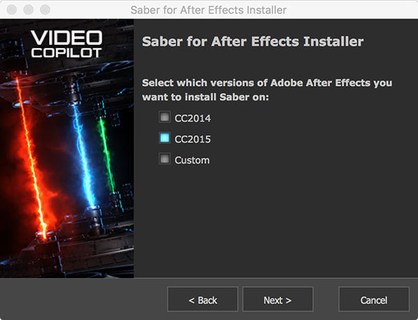 After Effectsで、レーザーやエネルギーなどのSF表現ができるプラグイン、SABERを導入してみた!の画像04