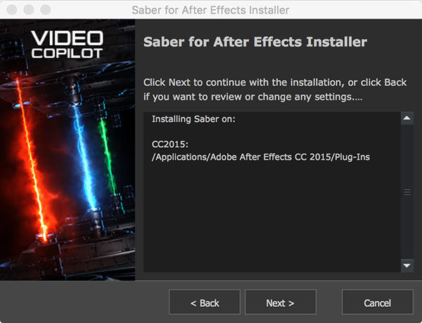 After Effectsで、レーザーやエネルギーなどのSF表現ができるプラグイン、SABERを導入してみた!の画像05