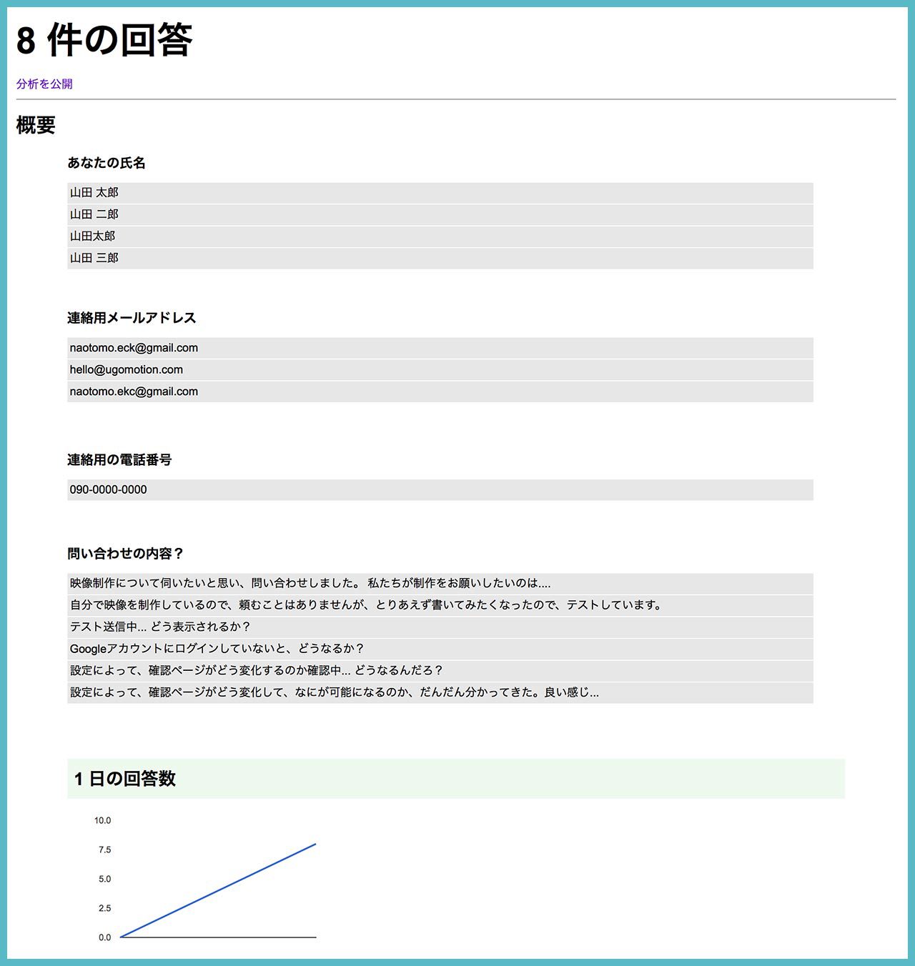 Googleフォームを便利に活用するための、Googleフォームの設定、Googleスプレッドシートの設定?の画像04